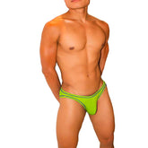 Icker Sea Kiss My Ass Contrast Stitching Bikini Underwear Green COI-22-02