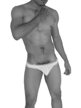 White lace-trimmed briefs with patterned waistband in red icker sea fresh dots logo trim brazilian thong underwear