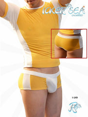 Icker Sea Duotone Boxer Brief Underwear Mango/White COI-12-I149