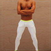 Icker Sea Side Stripe Runner Hose Weiß/Grün PN-18-01