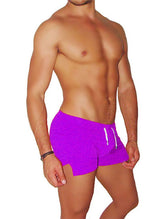 Icker Sea Tennis Side Slit Shorts Purple SHR-14-TN-03