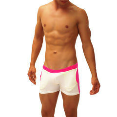 Icker Sea Contrast Side Panel Jock Shorts Fuchsia SHR-19-01
