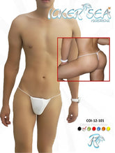 White lace microthong by icker sea a solid white micro g string underwear with delicate lace detailing