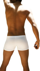 White briefs from icker sea sports with smooth form-fitting fabric and clean simple design in white shr-13-01