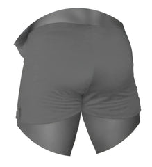 Icker Sea tennis side slit shorts purple with smooth gray athletic fabric and subtle waistband detail