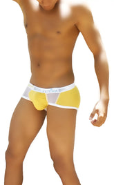 Icker Sea weekly contrast panel briefs mango white mesh briefs with a branded waistband for comfortable wear