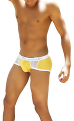 Icker Sea Weekly Contrast Panel Brief Underwear Mango/White WK-13-03