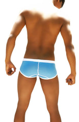 Icker Sea Weekly Contrast Panel Brief Underwear Blue/White WK-13-04