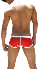 Icker Sea Weekly Contrast Panel Brief Underwear Red/White WK-13-05