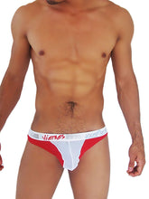 Icker Sea Weekly Viernes Friday Duotone Mesh Thong Underwear Red WK-14-TH-05