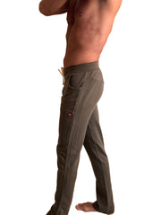 **Collection Hiver** Pantalon de survêtement et de détente mi-lourd en polaire de luxe (Vert armée)