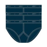 Dark blue jockey classic y-front briefs with white stitching and branded waistband in size 14 pack of 3