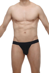 Black petitq jockstrap blyes modal made of smooth modal fabric with a narrow waistband and form-fitting design