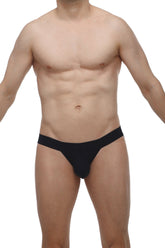 Black petitq jockthong biars briefs with smooth form-fitting design for comfortable daily wear