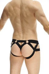 PetitQ JockThong Rider Bost Black