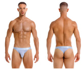 Jor 2144 element thongs light blue athletic briefs with subtle logo on waistband for comfortable support