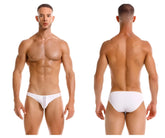 White jor 2150 apolo bikini briefs with sleek form-fitting design and smooth fabric in white color