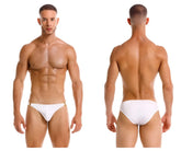 White briefs with gold trim jor 2152 magnus bikini in white featuring a sleek and stylish design