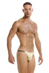 Cream-colored jor 2157 eros briefs with black elastic waistband in beige for stylish comfort and support