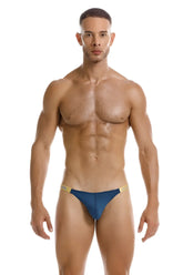Blue jor 2157 eros petrol athletic briefs with gold trim designed for support and comfort during sports activities