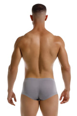 Jor 2246 Cosmo trunks gray athletic briefs with smooth form-fitting fabric and minimalist design front view