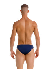 Navy blue jor 2273 travel swim bikini briefs made of quick-dry fabric shown from the back side