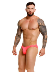Jor 2389 travel swim thongs vibrant pink athletic briefs with snug form-fitting design for active use