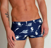 JS Dirty Industry Sea Animal Square Cut Trunk Swimwear Size M