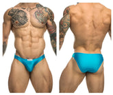 Bright turquoise justin simon xsj01 classic bikini athletic briefs with sleek form fitting design for active wear