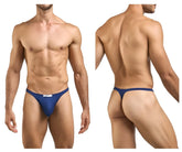 Justin+Simon xsj03 classic blue thong with small white label at front in peach navy color for everyday wear