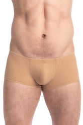 Beige men’s briefs l’homme invisible tanskin mini square cut trunk swimwear with smooth form-fitting design size m