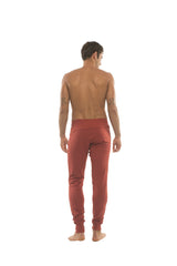 Jogginghose und Yogahose mit langem Bündchen (Zinnoberrot)