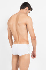 Lookme Agent Double 1 Mini Pants Boxer Brief Unterwäsche Weiß 40-67 Gr. M