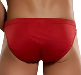 Magic silk silk knit bikini brief underwear in red made of smooth stretchy fabric with a snug fit size s
