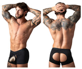 Black male power 162-304 open ended moonshine athletic briefs with cutout design on back and sides