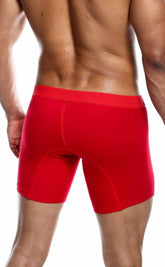 Red athletic briefs from malebasics 3-pack boxer brief multi with smooth form-fitting fabric and solid color design
