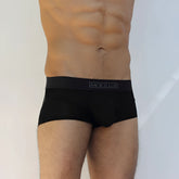 Black mckillop jagger modal boxer brief underwear in size s featuring a sleek fitted design and subtle waistband logo