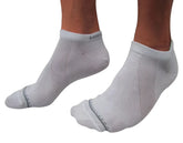 Mensuas invisible basic socks white 090002 size 10-12 light gray ankle socks with darker stitching and soft knit fabric
