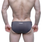 Dark gray mew brand briefs with sleek form-fitting design from metro male wear alegria bikini charcoal 5233-11