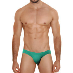 MetroMaleWear Aluche bikini green 5043-17 teal briefs with snug form-fitting design ideal for everyday comfort