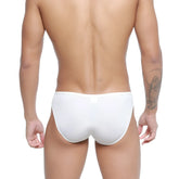 White briefs metro malewear arc bikini white 2206-01 with smooth form fitting design for comfortable wear