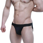 MetroMaleWear Asian bikini black 3004-M21 snug fitted athletic briefs with elastic waistband for active wear