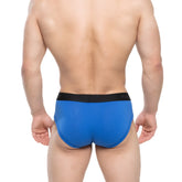 Metro male wear avalon brief royal blue 3036-18 blue men’s briefs with black elastic waistband for everyday comfort