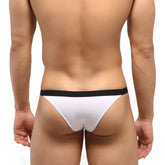White thong with black waistband from MetroMaleWear Avantgarde Bikini white 1115-00 for stylish men’s swimwear