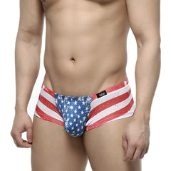 MetroMalewear batalla boxer 2125-92 American flag-themed men’s briefs with distressed red white and blue design