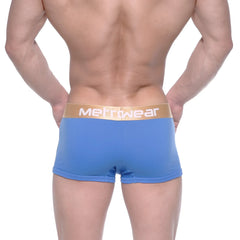 Blue metro malewear body boxer briefs with gold meltwear waistband for comfortable everyday use