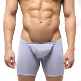 MetroMaleWear Bosillo long boxer lavender 3514-08 light gray form-fitting boxer briefs with smooth fabric and subtle seams