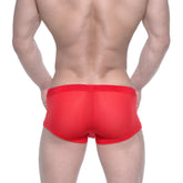 Red mesh briefs metroMaleWear bulge boxer 3013-73 with snug form-fitting design in vibrant red mesh material