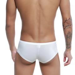 MetroMaleWear cannon boxer white sleek satin-like finish form-fitting briefs for comfortable everyday wear