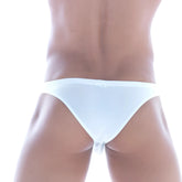 White briefs metro male wear capri bikini 6103-00 with smooth form-fitting design in white cotton blend fabric